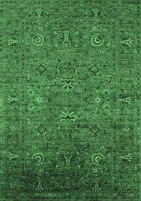 Oriental Emerald Green Industrial Rug, urb2425emgrn