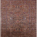 Square Mid-Century Modern Red Oriental Rug, urb2425