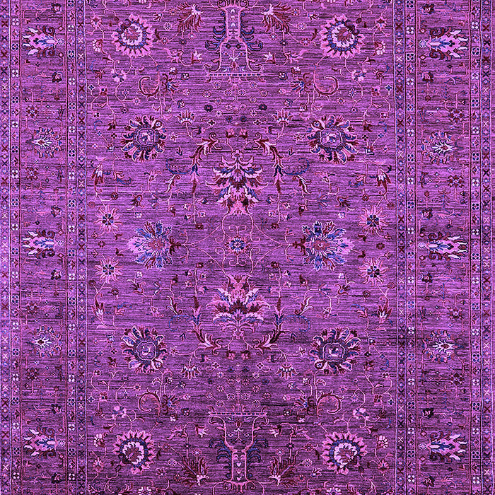 Machine Washable Oriental Purple Industrial Area Rugs, wshurb2425pur