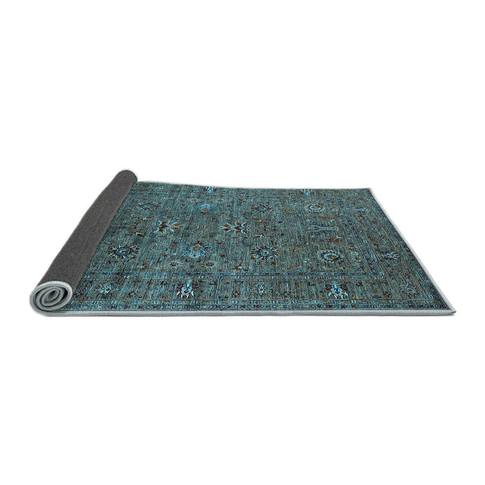 Sideview of Oriental Light Blue Industrial Rug, urb2425lblu