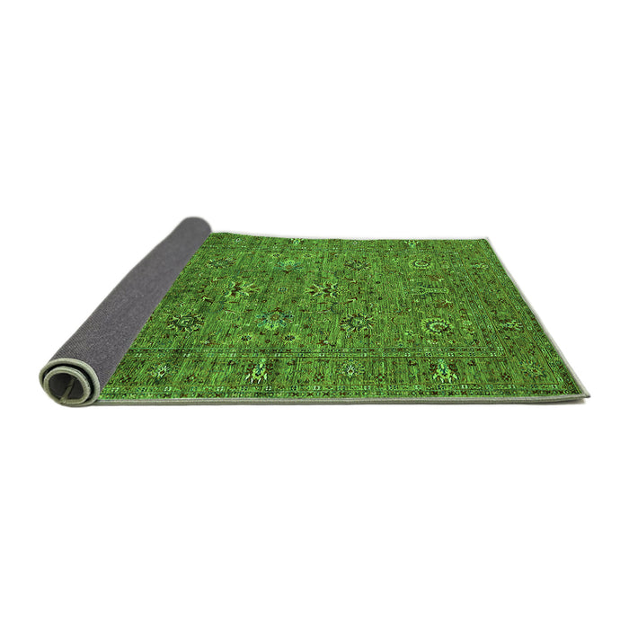 Sideview of Oriental Green Industrial Rug, urb2425grn