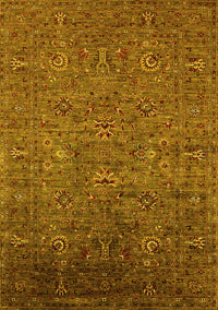 Oriental Yellow Industrial Rug, urb2425yw