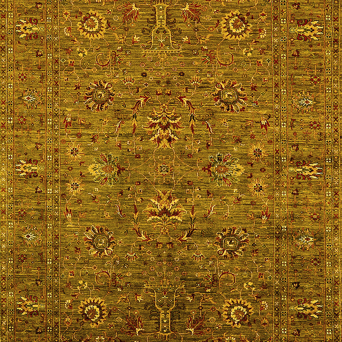 Oriental Yellow Industrial Rug, urb2425yw