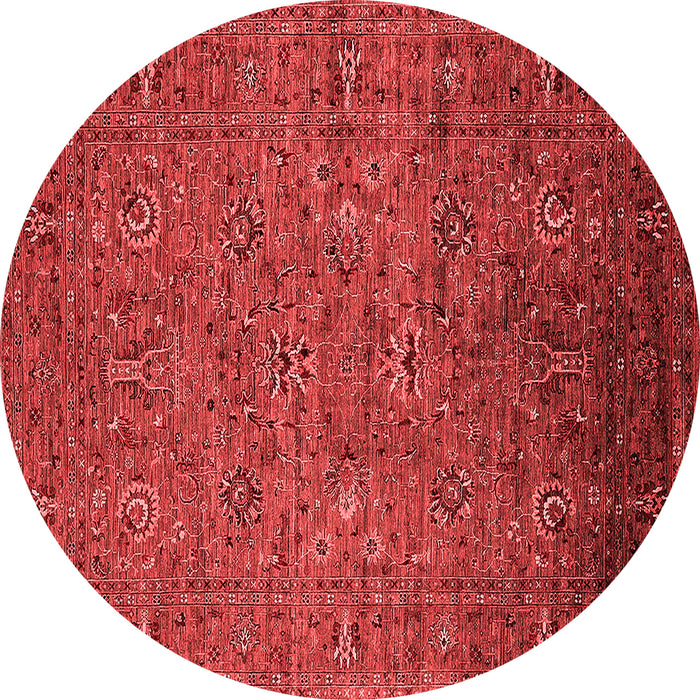 Machine Washable Oriental Red Industrial Rug, wshurb2425red