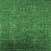 Square Oriental Emerald Green Industrial Rug, urb2425emgrn