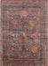 Mid-Century Modern Chestnut Brown Oriental Rug, urb2426