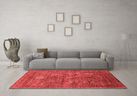 Machine Washable Oriental Red Industrial Rug, wshurb2426red