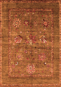 Oriental Orange Industrial Rug, urb2426org