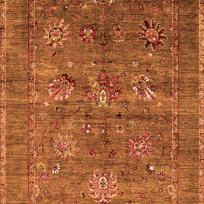 Machine Washable Oriental Orange Industrial Area Rugs, wshurb2426org