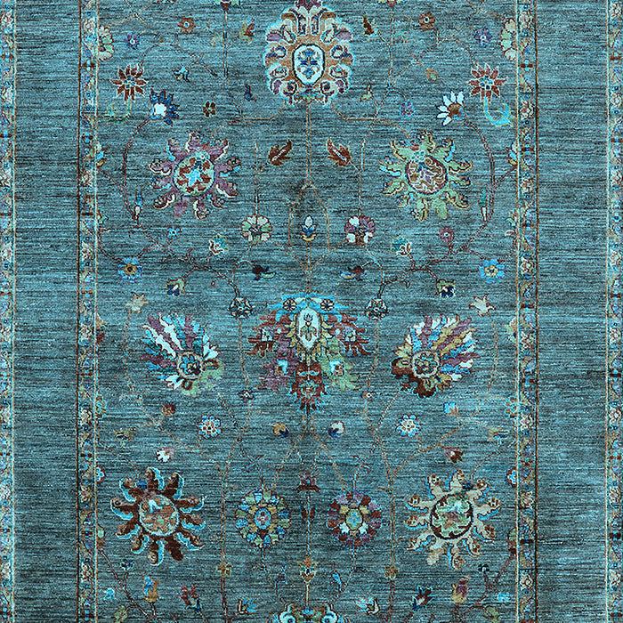 Oriental Light Blue Industrial Rug, urb2426lblu