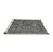 Sideview of Machine Washable Oriental Gray Industrial Rug, wshurb2426gry