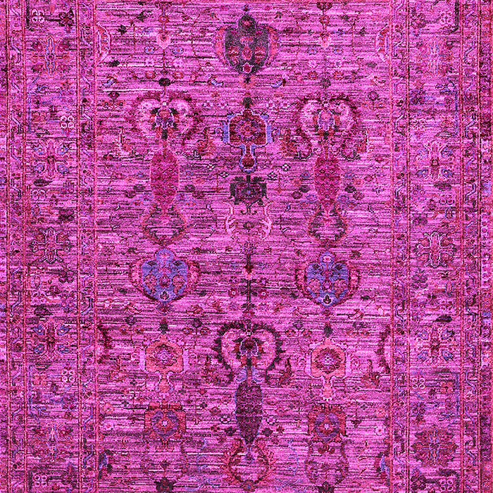 Machine Washable Oriental Pink Industrial Rug, wshurb2427pnk