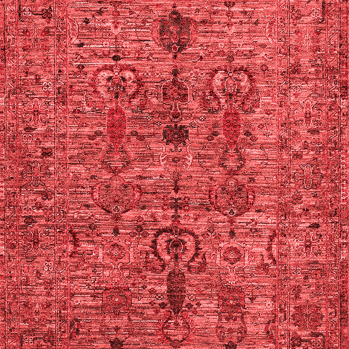 Machine Washable Oriental Red Industrial Rug, wshurb2427red