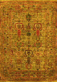 Oriental Yellow Industrial Rug, urb2427yw