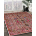 Mid-Century Modern Light Copper Gold Oriental Rug in Family Room, urb2427