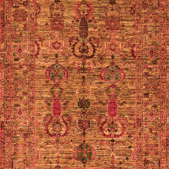 Machine Washable Oriental Orange Industrial Area Rugs, wshurb2427org