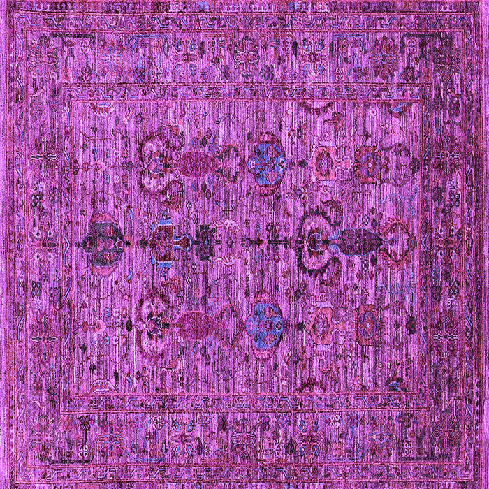 Square Oriental Purple Industrial Rug, urb2427pur