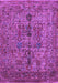 Machine Washable Oriental Purple Industrial Area Rugs, wshurb2427pur