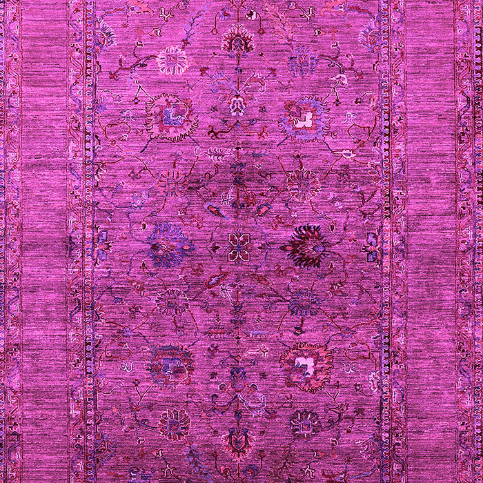 Machine Washable Oriental Pink Industrial Rug, wshurb2428pnk