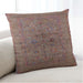 Lifestyle Image of Mid-Century Modern Urban Square Orange Salmon Pink Throw Pillow, 18 inch by 18 inch, pwurb2428