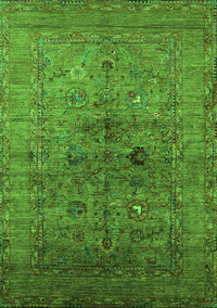 Oriental Green Industrial Rug, urb2428grn