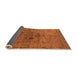 Sideview of Oriental Orange Industrial Rug, urb2428org