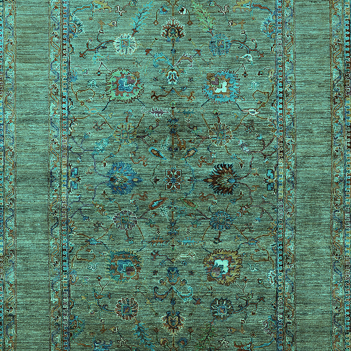 Oriental Turquoise Industrial Rug, urb2428turq