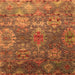 Square Oriental Orange Industrial Rug, urb2429org