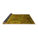 Sideview of Oriental Yellow Industrial Rug, urb2429yw