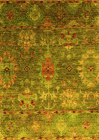 Oriental Yellow Industrial Rug, urb2429yw