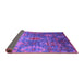 Sideview of Oriental Purple Industrial Rug, urb2429pur