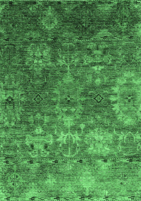 Oriental Emerald Green Industrial Rug, urb2429emgrn