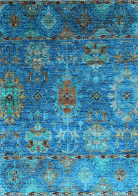 Oriental Light Blue Industrial Rug, urb2429lblu