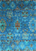 Oriental Light Blue Industrial Rug, urb2429lblu