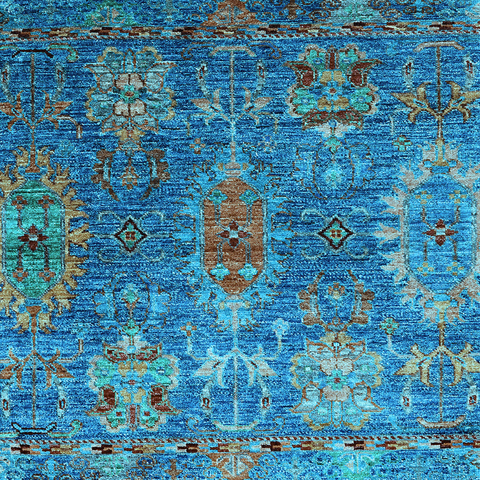 Oriental Light Blue Industrial Rug, urb2429lblu