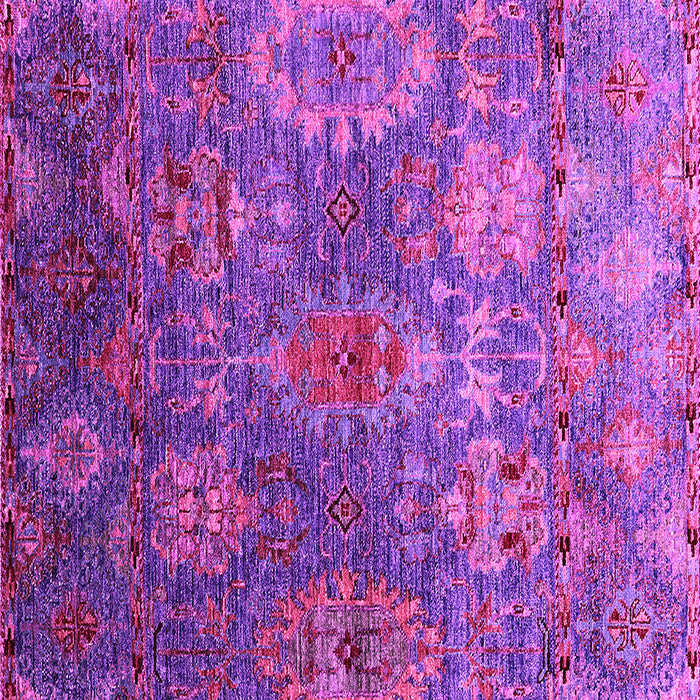 Square Machine Washable Oriental Pink Industrial Rug, wshurb2429pnk