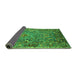 Sideview of Oriental Green Industrial Rug, urb2430grn