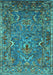 Oriental Turquoise Industrial Rug, urb2430turq