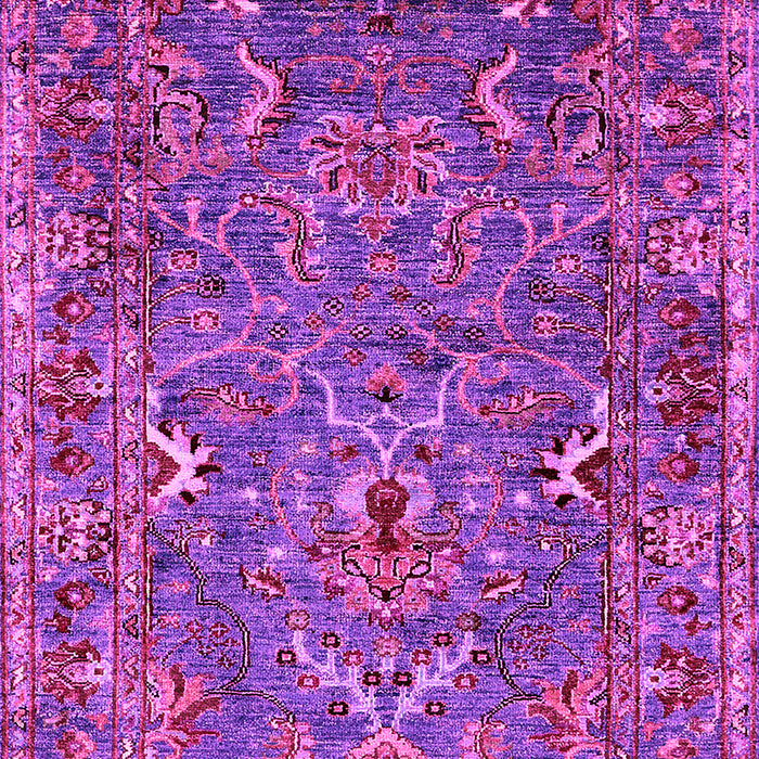 Machine Washable Oriental Pink Industrial Rug, wshurb2430pnk