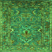 Square Oriental Green Industrial Rug, urb2430grn