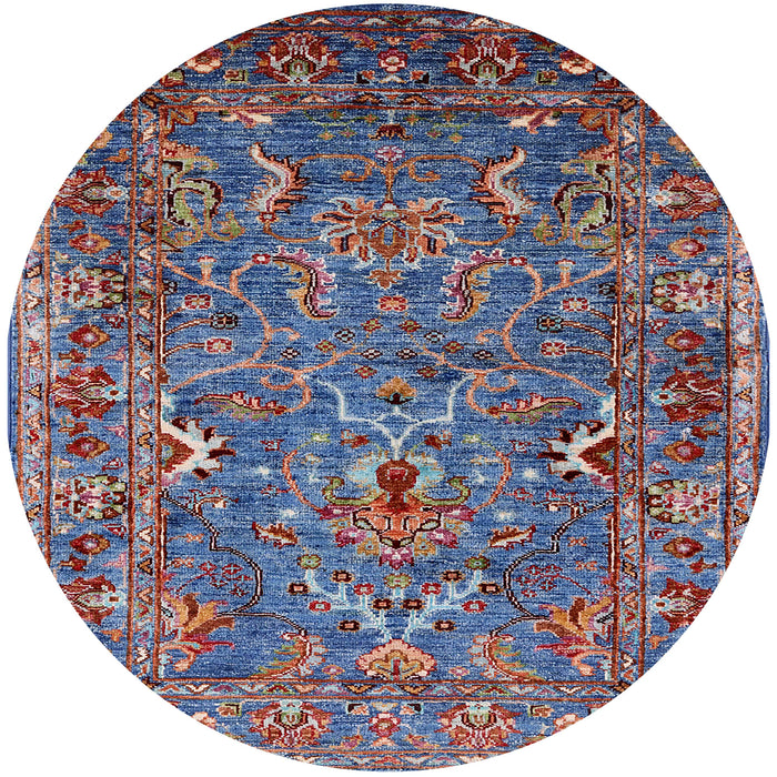 Round Machine Washable Industrial Modern Velvet Maroon Purple Rug, wshurb2430