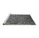 Sideview of Machine Washable Oriental Gray Industrial Rug, wshurb2430gry
