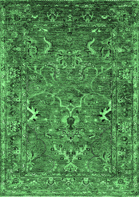 Oriental Emerald Green Industrial Rug, urb2430emgrn