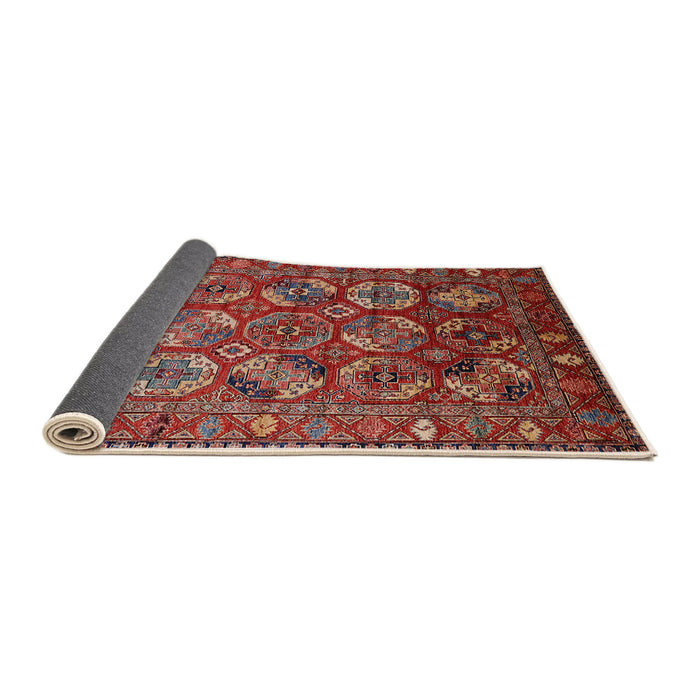 Sideview of Mid-Century Modern Red Oriental Rug, urb2431