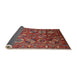 Sideview of Mid-Century Modern Red Oriental Rug, urb2431