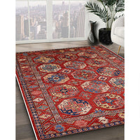 Mid-Century Modern Red Oriental Rug, urb2431