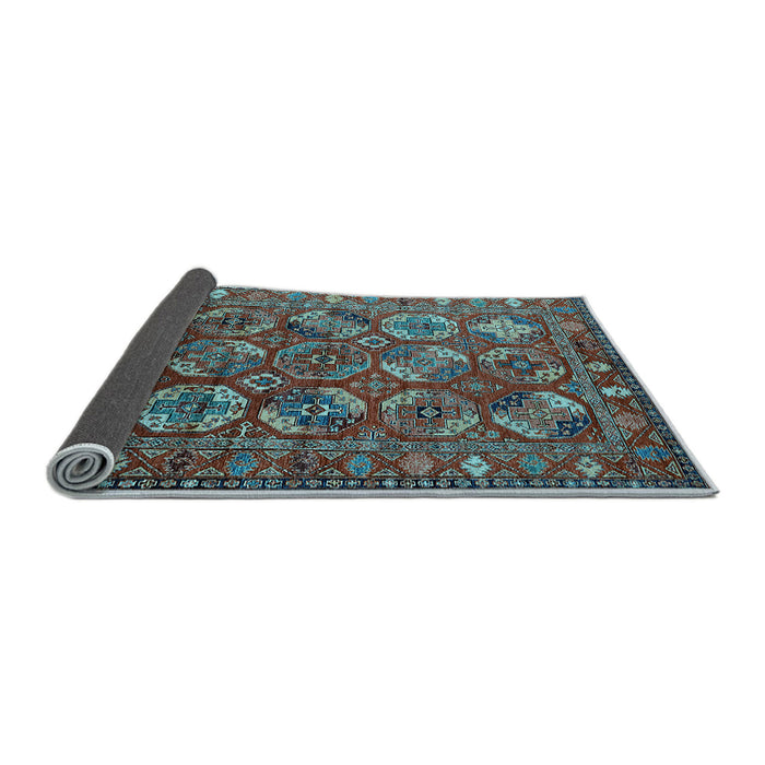 Sideview of Oriental Light Blue Industrial Rug, urb2431lblu