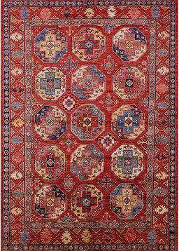 Machine Washable Industrial Modern Tomato Red Rug, wshurb2431