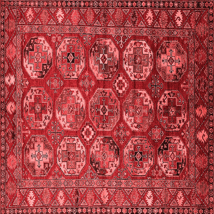 Machine Washable Oriental Red Industrial Rug, wshurb2431red