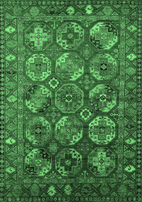 Oriental Emerald Green Industrial Rug, urb2431emgrn